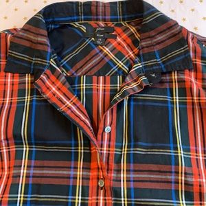 J. Crew plaid button down